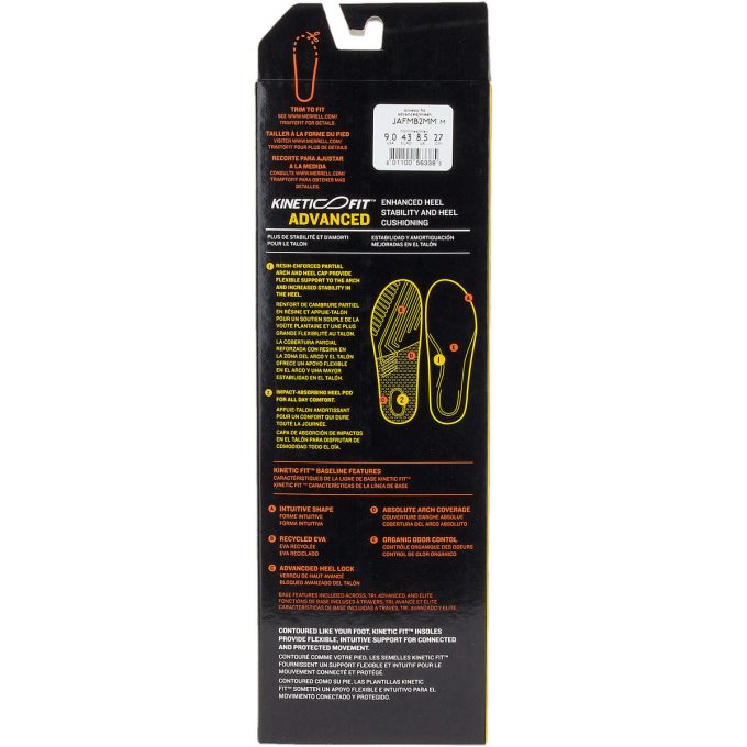 Kinetic Fit™ Advanced-Fußbett für Herren, breite Weite Kinetic Fit™ Advanced-Fußbett für Herren, breite Weite